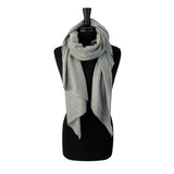 Amber Scarf in grey rib fabric – cozy winter scarf for women