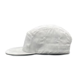Left side view of Jogga Moondust 5 Panel Cap – breathable and ultra-light activewear cap