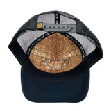 Meadow Trucker Hat – Bohemian trucker hat underside detail