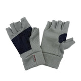 Nomad Fingerless Gloves – Recycled Polar Fleece, Durable Denim Palm