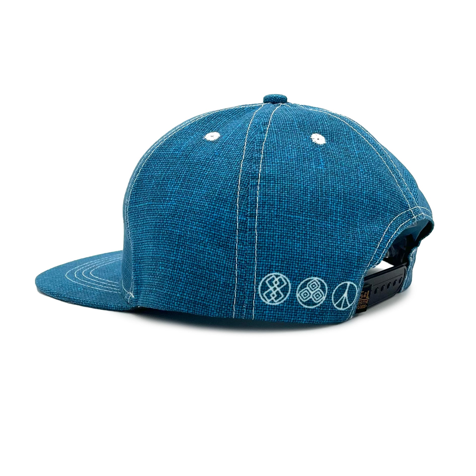 Back view of Sunshine State 5 Panel Cap – Fair Trade recycled snapback cap