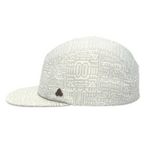 Side profile of the sustainable Trekker Hat with block print design