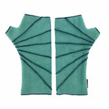 Sunray Wrist Warmers – Recycled Polartec Fleece, One Size, Sunray Stitch Design