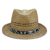 Charlie Fedora – Sustainable Straw Hat with Cotton Band