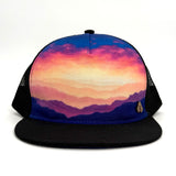 Horizon Gratitude Trucker Hat – Mesh 5 Panel Cap, Jeff Stanley Artwork