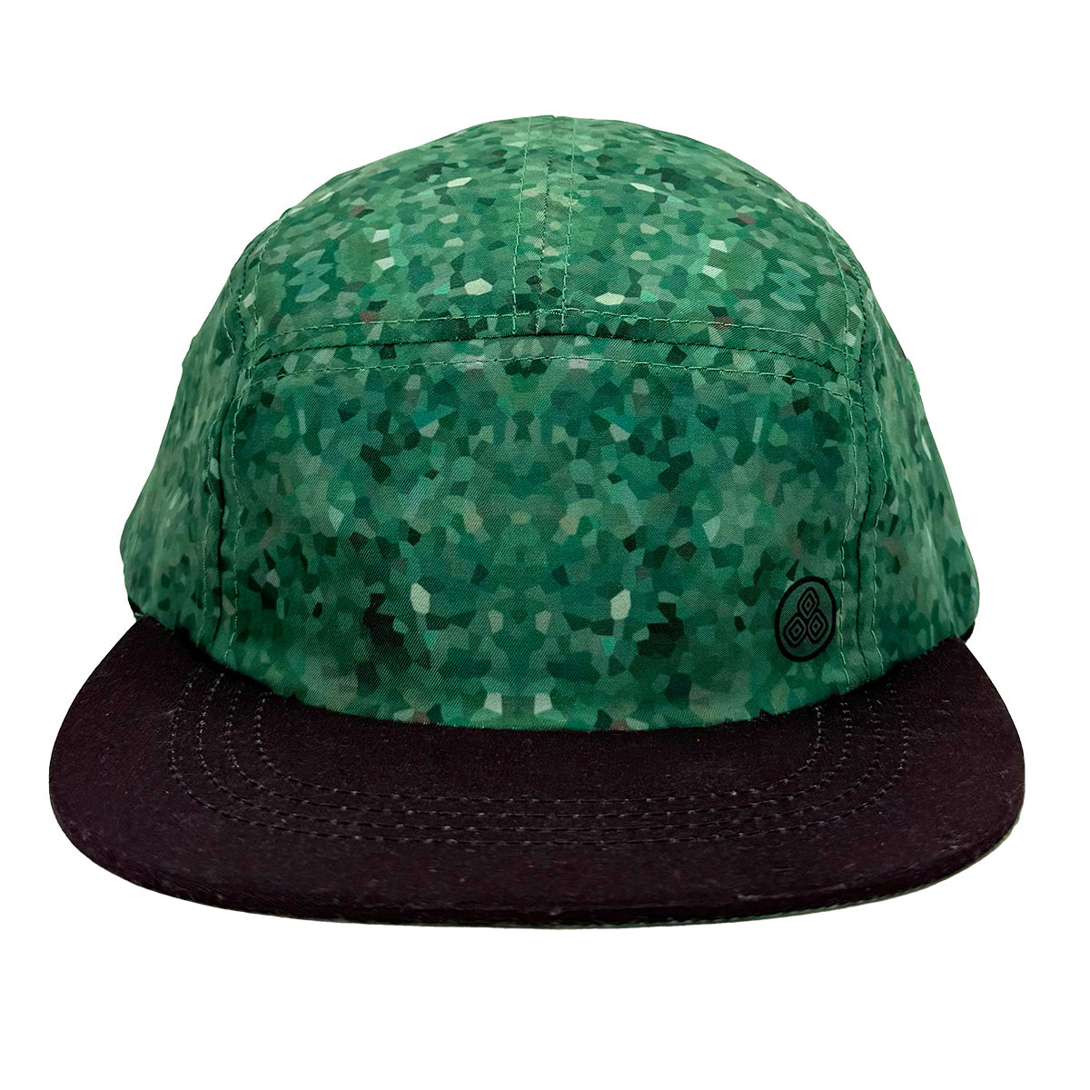 G & L Positive Goods Bolt recycled 5-panel hat front view lightweight breathable UPF 50+ snapback