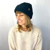 Mirage Beanie – Blue Bayou - Sustainable Double Layer Rib Knit, Recycled Blue Poly Yarn, Ultra Soft Fit