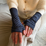 Roxanne Wrist Warmers – Lightweight, Upcycled Jersey, One Size