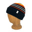 Black beanie with colorful stripes on a wooden mannequin head against a white background
g-and-l-positive-goods-blaze-beanie-left-side
