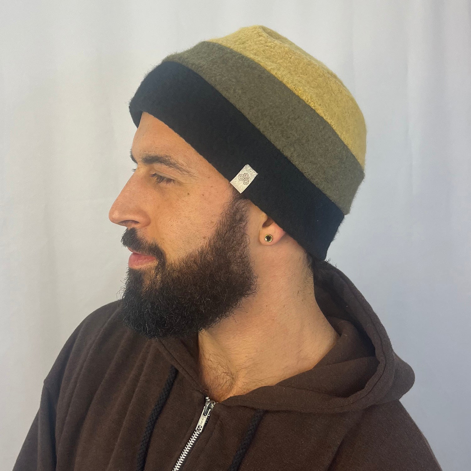 Jive Beanie – Recycled Cotton Blend, Contrast Stitching, Unisex Fit