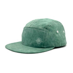 Three quarter profile view of Jogga Jade 5 Panel Cap – ultra-light recycled activewear hat