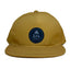 Neeko Old Gold 5 Panel Cap front view – summer recycled cap with UPF protection and signature logo