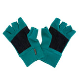Nomad Fingerless Gloves – Recycled Polar Fleece, Durable Denim Palm
