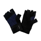 Nomad Fingerless Gloves – Recycled Polar Fleece, Durable Denim Palm