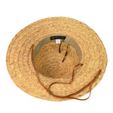 Selina Sun Hat underside – view of adjustable inner band and crown