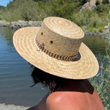 Cordoba - Zig Zag - Palm Straw Wide Brim Sun Hat