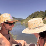 Cordoba - Zig Zag - Palm Straw Wide Brim Sun Hat