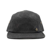 Trekker Camp Hat front view – organic cotton canvas adjustable snapback