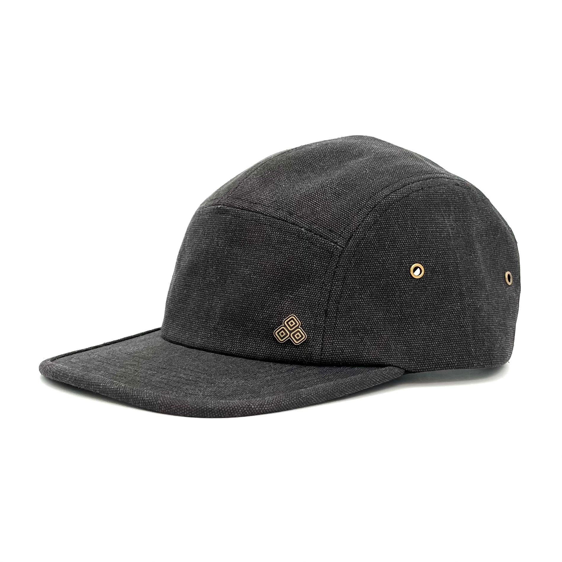 Trekker Camp Hat profile angle – eco-friendly unisex canvas camp hat
