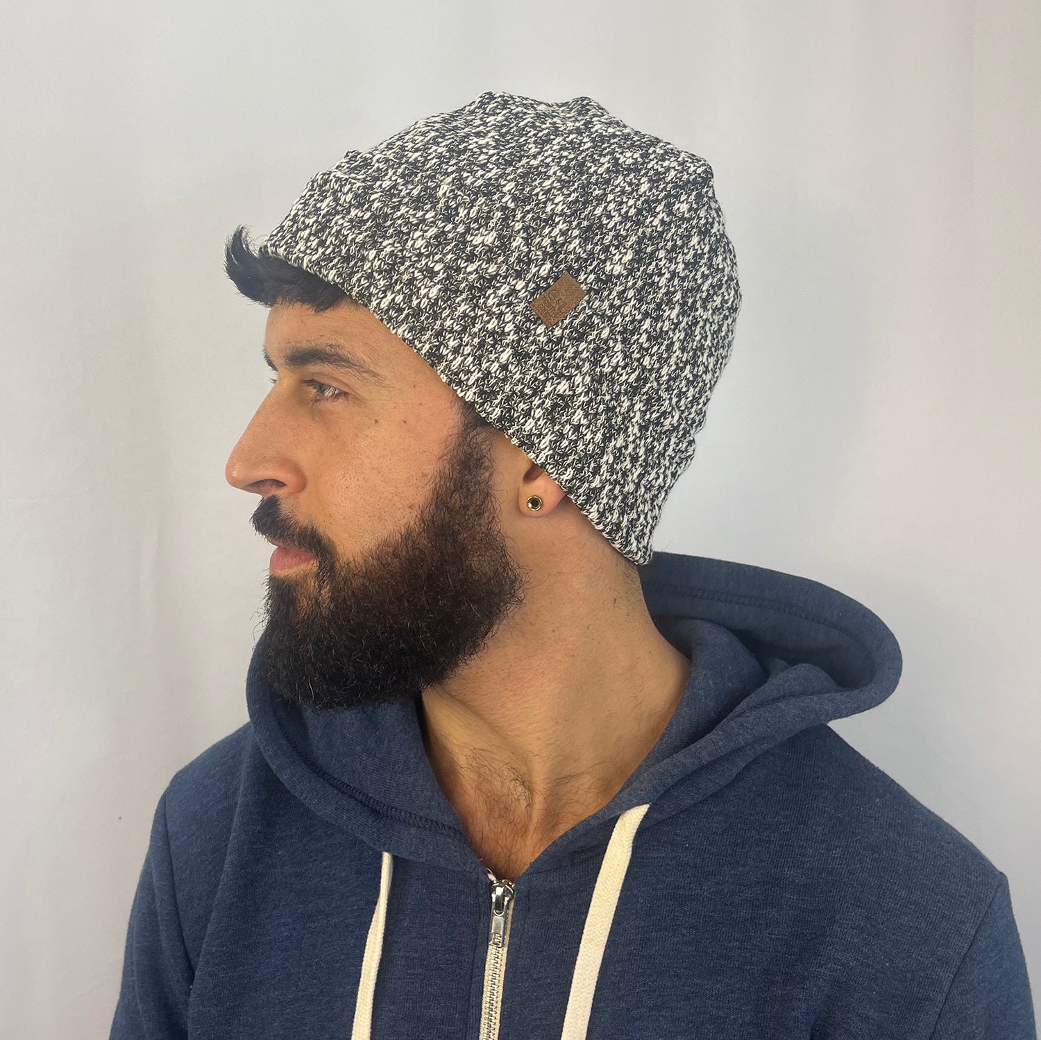 UP Beanie – Upcycled Sweater Knit, Soft Slouchy Fit, Unisex Eco Hat