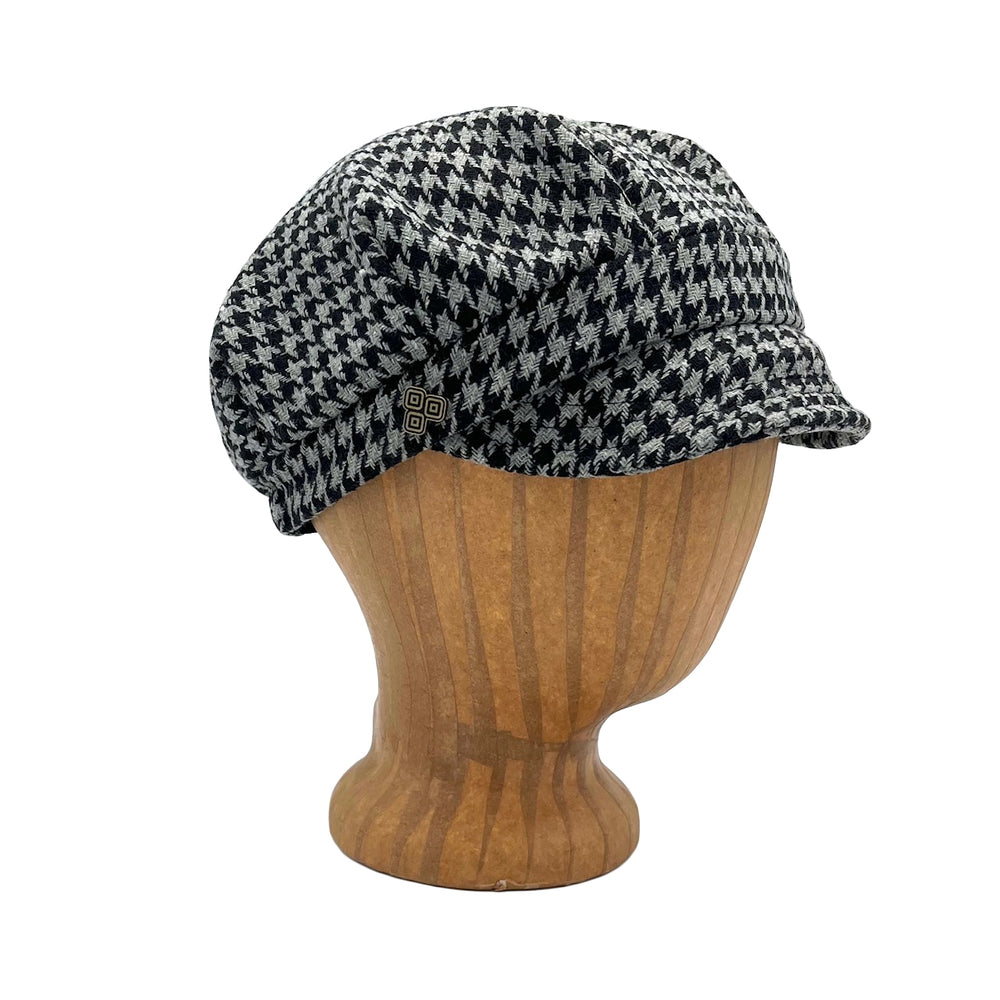 
                
                    Load image into Gallery viewer, Soft brim hat with detailing. Limited-edition colors. Made in USA from upcycled fabrics. Shop sustainable. *houndstooth
                
            
