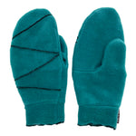 Winter mittens for adults. Polartec fleece handwarmers made in the USA. Gloves sewn with recycled fabrics. One size fits most.  *aquamarine