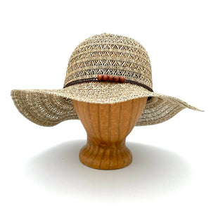 Open Weave Straw Sun Hat for Women