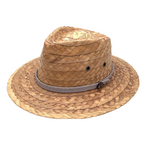 Tear Drop shape Fedora handmade from Palm straw. Made in Mexico with fair trade. Shop sustainable hat sun protection.