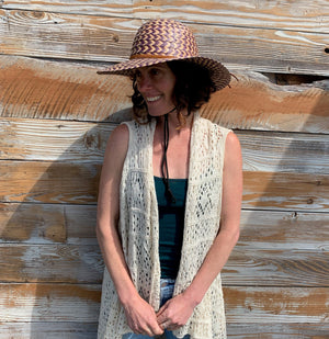 Handmade Palm Straw Sun Hats for Women